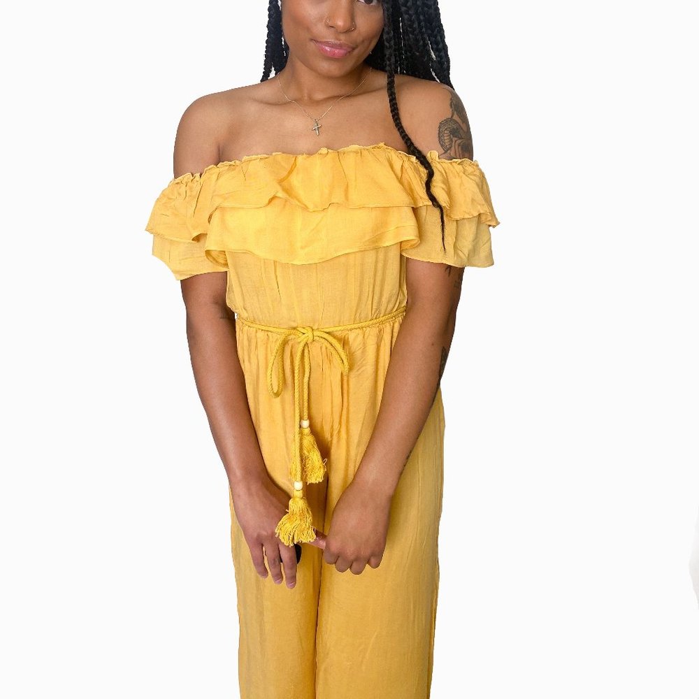 Off the shoulder jumpsuit